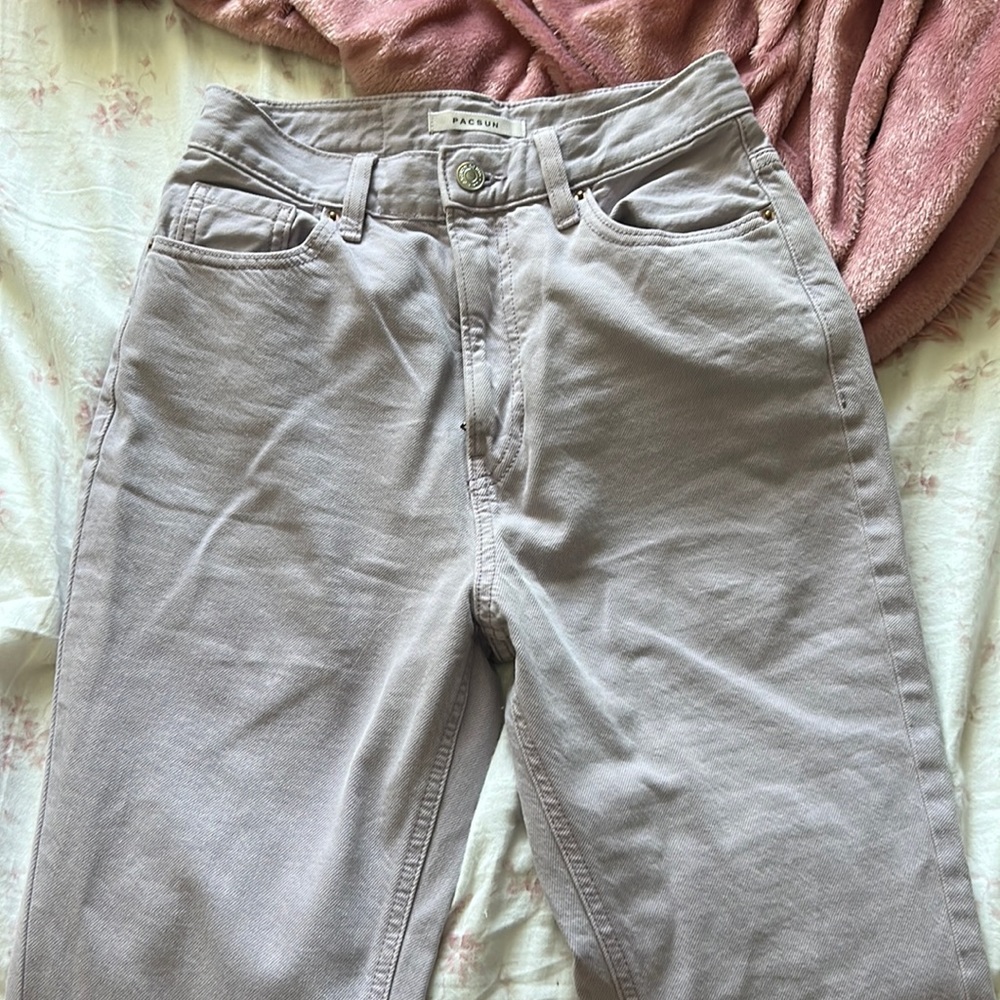 Pacsun lavender high rise flare jeans
